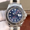 Replica Rolex Yacht-Master 116655 SS EW Blue Dial on SS Bracelet A3135