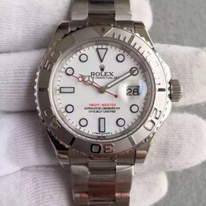 Replica Rolex Yacht-Master 116622 Noob White Dial on SS Bracelet A2824