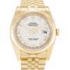 36 MM Yellow Gold White Roman Numeral Replica Rolex Datejust 116238