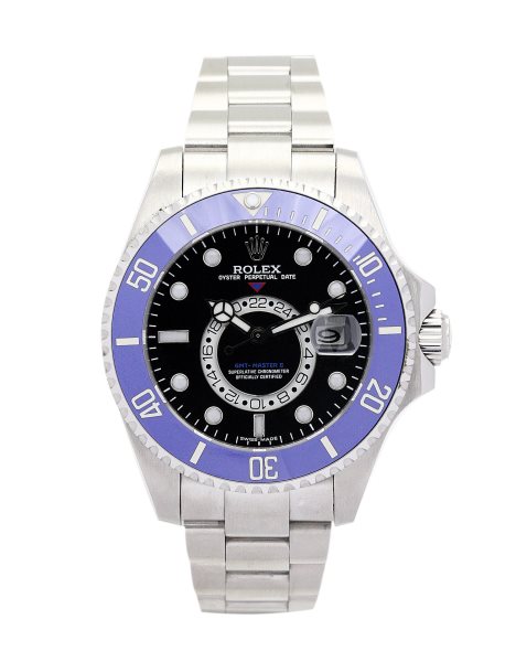 40MM Blue Steel Black dial Replica Rolex GMT Master 16720