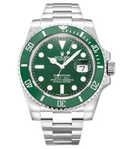40 MM 316 Grade Stainless Steel Replica Rolex Submariner Green Dial 116610LV