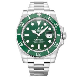 40 MM 316 Grade Stainless Steel Replica Rolex Submariner Green Dial 116610LV