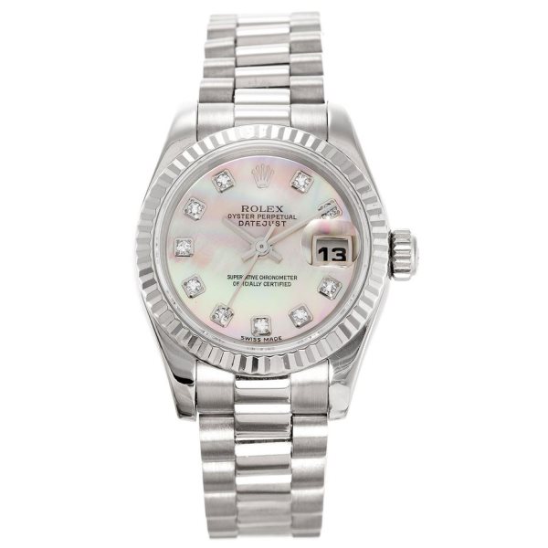 26 MM 316 Grade Stainless Steel Replica Rolex Datejust Mother of Pearl Ladies 179179