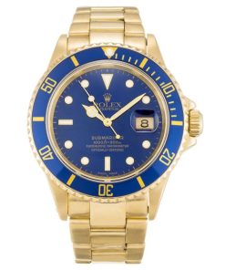40 MM 316 Grade Stainless Steel Replica Rolex Submariner Blue Dial 16618