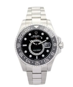40MM Steel (Oyster) Black dial Replica Rolex GMT Master 16720