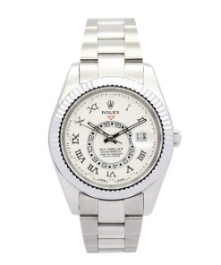 42 MM White Gold (Oyster) White dial Replica Rolex Sky-Dweller 326938