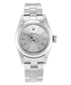 26 MM Steel (Oyster) Silver Baton Replica Rolex Lady Oyster Perpetual 67180