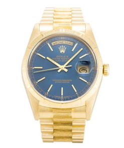 36 MM Yellow Gold (President) Blue Replica Rolex Day-Date 18248