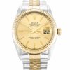 36 MM Steel & Yellow Gold Champagne Baton Replica Rolex Datejust 16013